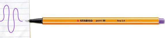 Produktbild STABILO point 88 Fineliner (Rot, Grün, Lila, Schwarz, Blau, Violett, 6 x)