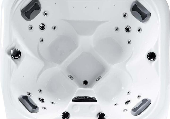 Produktbild Home Deluxe Outdoor Whirlpool RUBY, 19 Massagedüsen, Beleuchtung, Treppe und Thermoabdeckung, 4 Personen (4 Pers.)