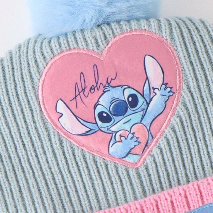 Immagine prodotto Stitch Mütze, Schal Und Handschuhe Hellblau 3 Stücke