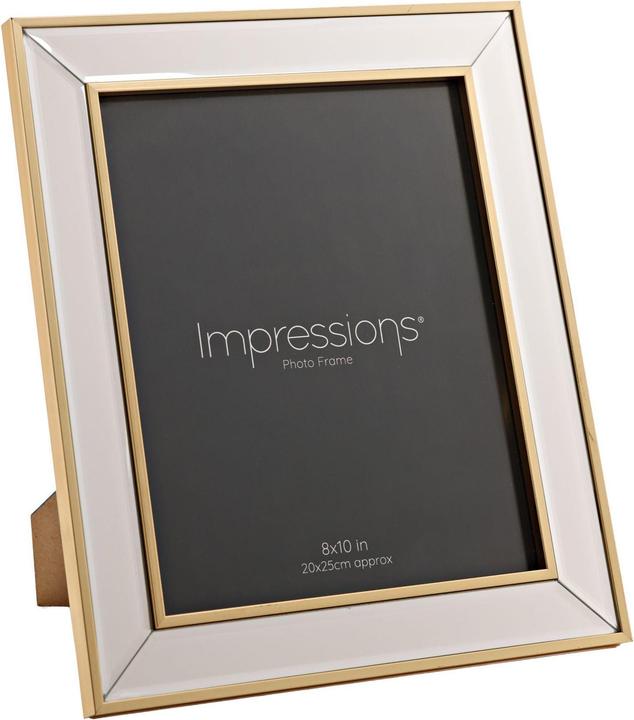 Male Power Spiegel Fotorahmen Gold Rand Ecke Fase 8 x 10 (8 x 10 cm)