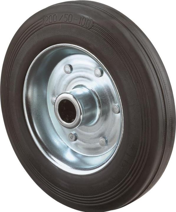 HP Autozubehör Spare wheel Wheel Ø 80 mm Load capacity 50 kg Rubber Axle Ø 12 mm Hub length 40 mm