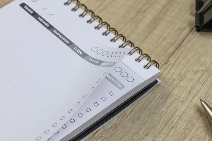 Immagine prodotto Clairefontaine Agenda tascabile AgeBag nera, dettaglio colore: nero, motivo (120 x 180 mm)