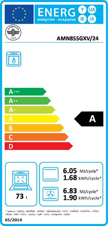 Label énergétique La Germania AMN855GXV24 Americana Kitchen 80x50cm 5
