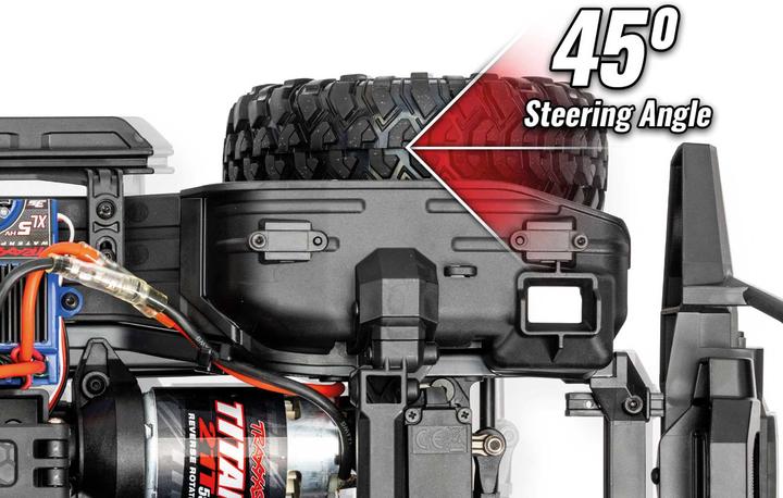 Produktbild Traxxas CRAWLER LAND ROVER 1:10 4WD EP RTR RED - CLIPLESS OHNE LadegerÃ¤t und OHNE Akku (RTR Ready-to-Run)