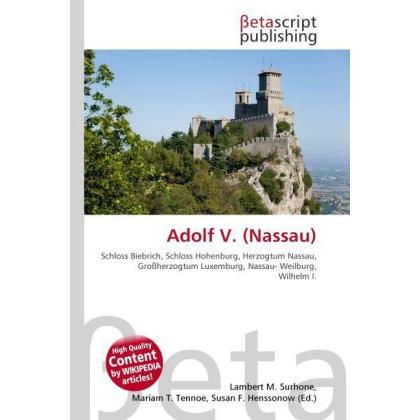 Adolf V. (Nassau), Fachbücher