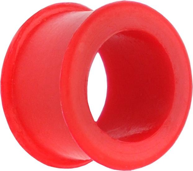 Produktbild Star Piercing Tunnel dick rot (Silikon, ohne Messing)