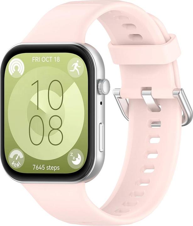 Produktbild Techsuit - Watchband (W061) - Huawei Watch Fit 3 - Pink (Silikon)