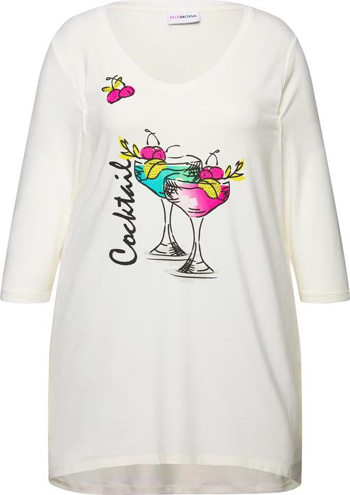 Produktbild Miamoda T-Shirt, A-Linie, Cocktail-Motiv, 3/4-Ärmel (52)