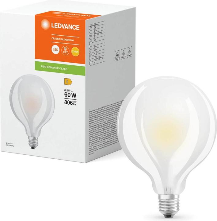 Produktbild Ledvance LED-Globelampe (E27, 6.50 W, 806 lm, 1 x, E)