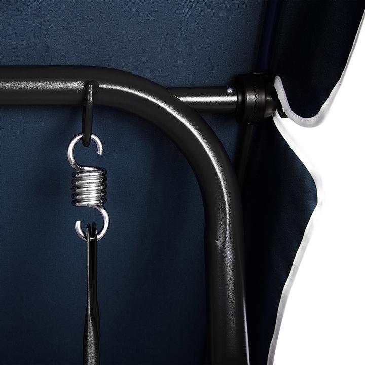 Actual product image Beliani Hollywood Swing Sun Canopy Blue / White CHAPLIN