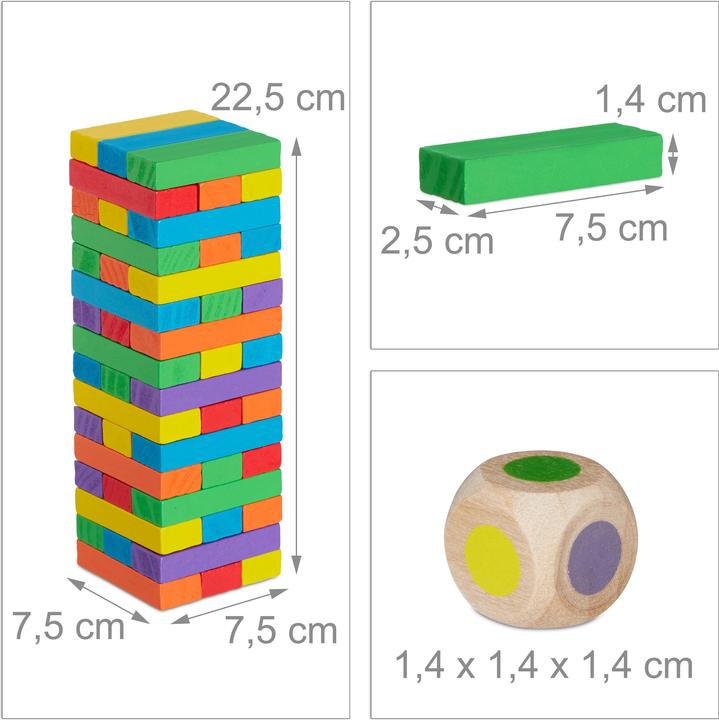 Actual product image Relaxdays Stacking Tower Game