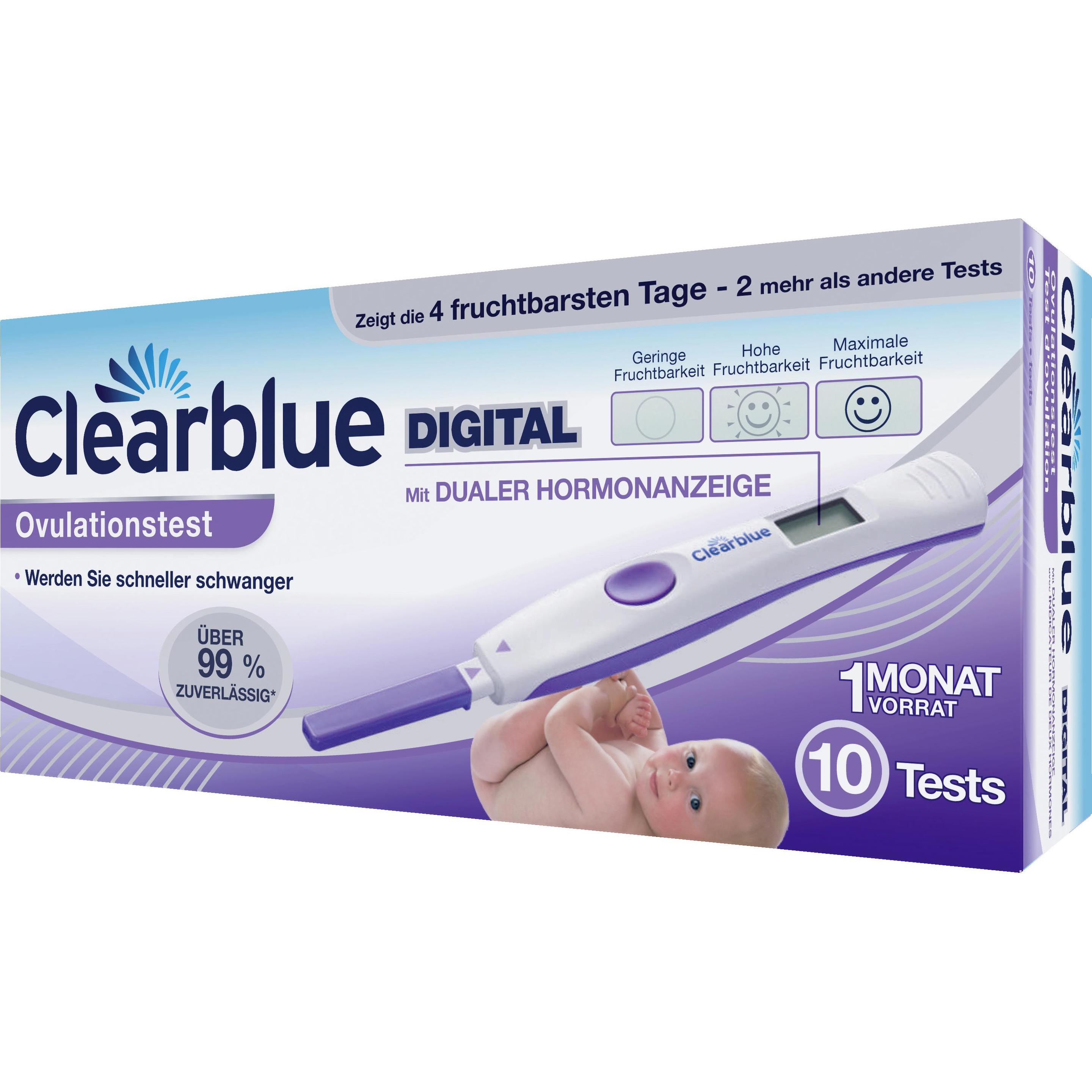 Clearblue, Zyklustracker, Ovulationstest 10Stk.