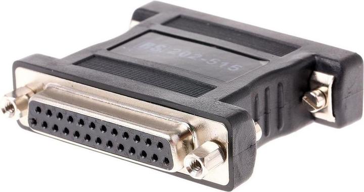 RS PRO 25-pin D connector null modem adaptor
