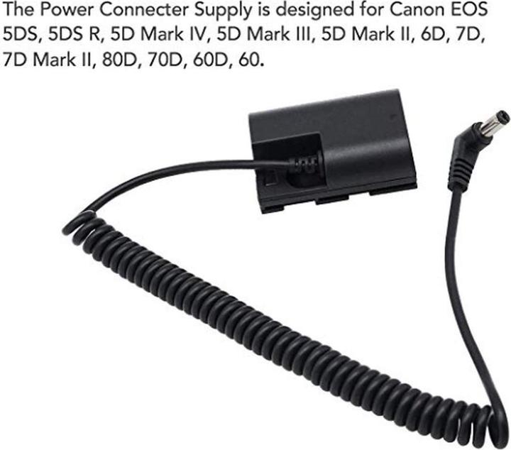 Feelworld DR E6 dummy battery DR E6 to DC (Coupleur DC)