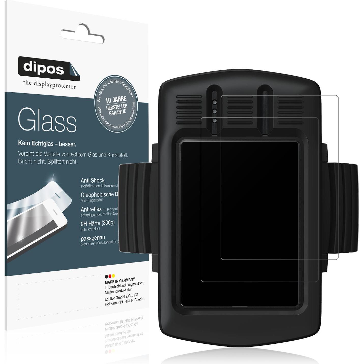 Dipos Anti-Shock Displayschutz Matt 9H, Smartwatch Schutzfolie, Transparent