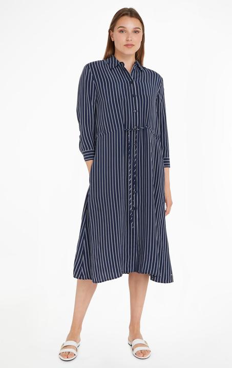 Immagine prodotto Tommy Hilfiger Abito camicia midi in corda di cupro (32)