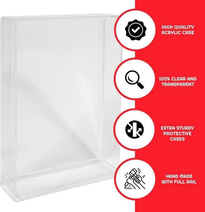 Actual product image Evoretro Acrylic display cases 2-pack for action figures