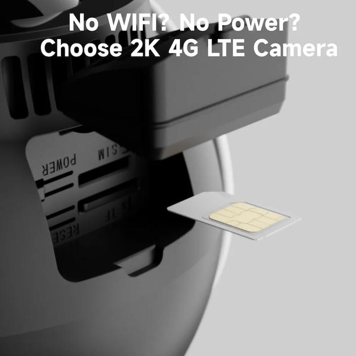 Actual product image Arenti GO3G Kit34G LTE Wireless 2K 3MP Battery Powered Security Camera Including Solar Panel (2304 x 1296 Pixels)