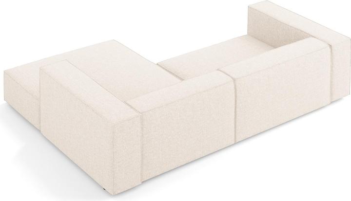 Actual product image Cosmopolitan Design Right Corner Sofa, "Arendal", 3 Seats, Light Beige, 224x166x70 Made in Europe (3-seater, Corner sofa)