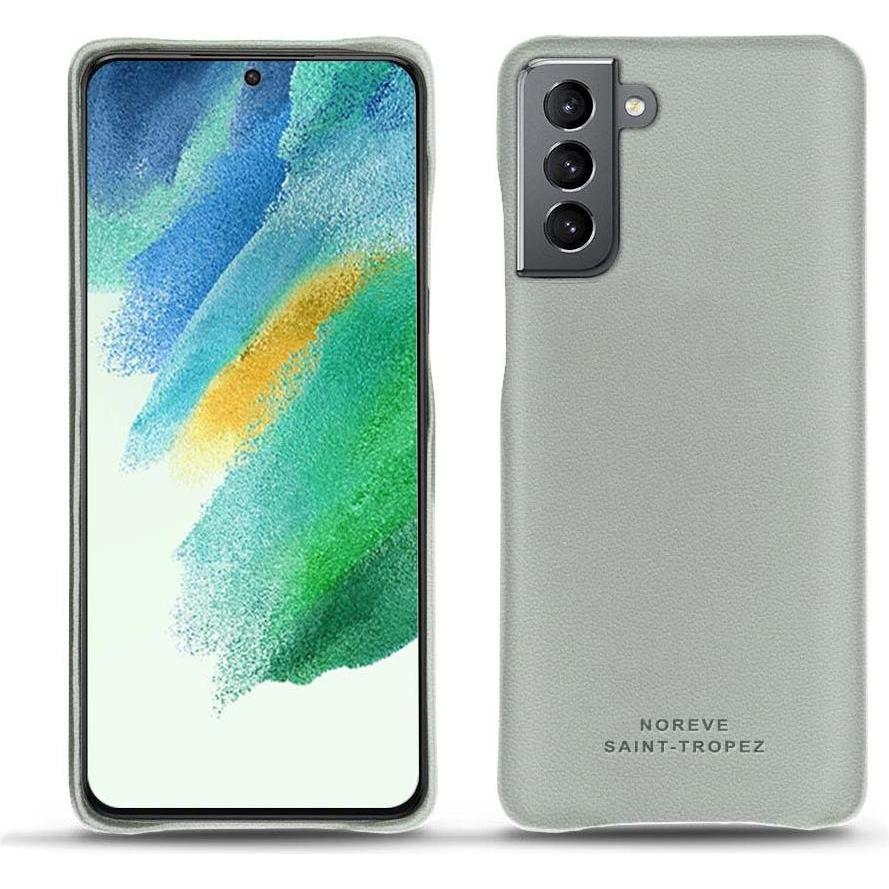 Noreve Lederschutzhülle Samsung Galaxy S21 FE (Samsung Galaxy S21 FE), Smartphone Hülle, Grau