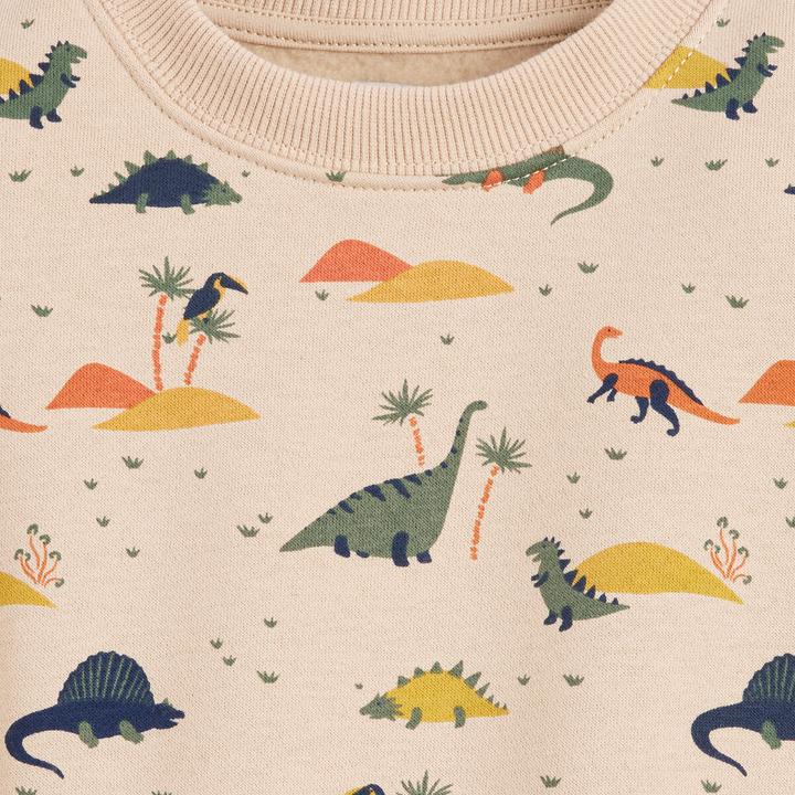 Immagine prodotto La Redoute Collections Sweatshirt mit Rundhals und Dino-Print (92)