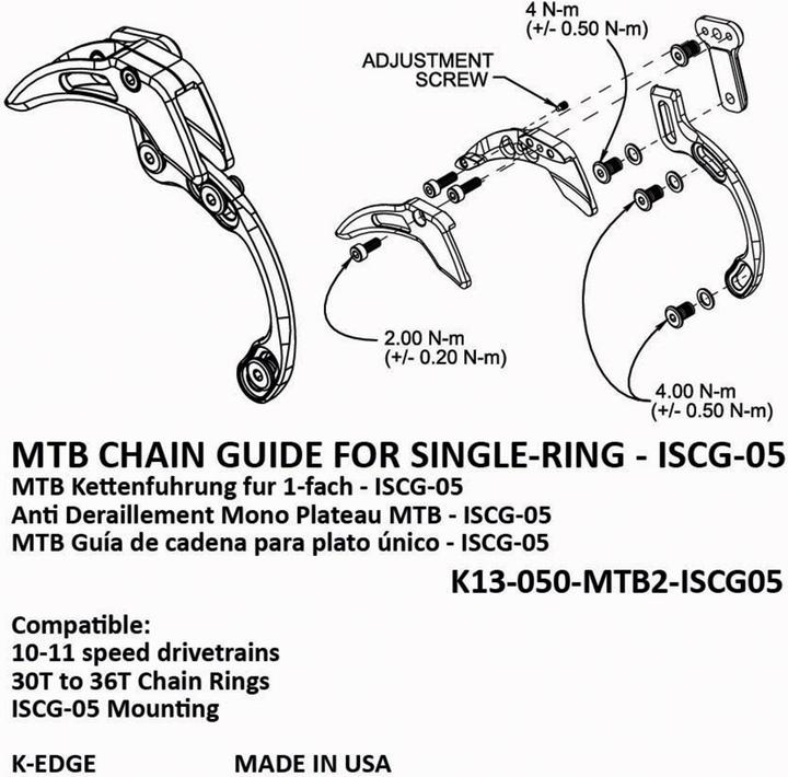 Produktbild K-Edge MTB Chain Guide for Single Ring ISCG 05
