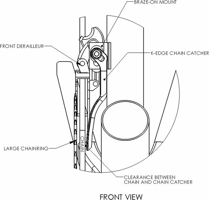Produktbild K-Edge Road Braze-on Chain Catcher