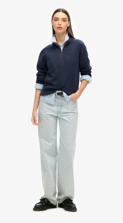 Image du produit Superdry Pull classique à col zippé coton femme (XS)