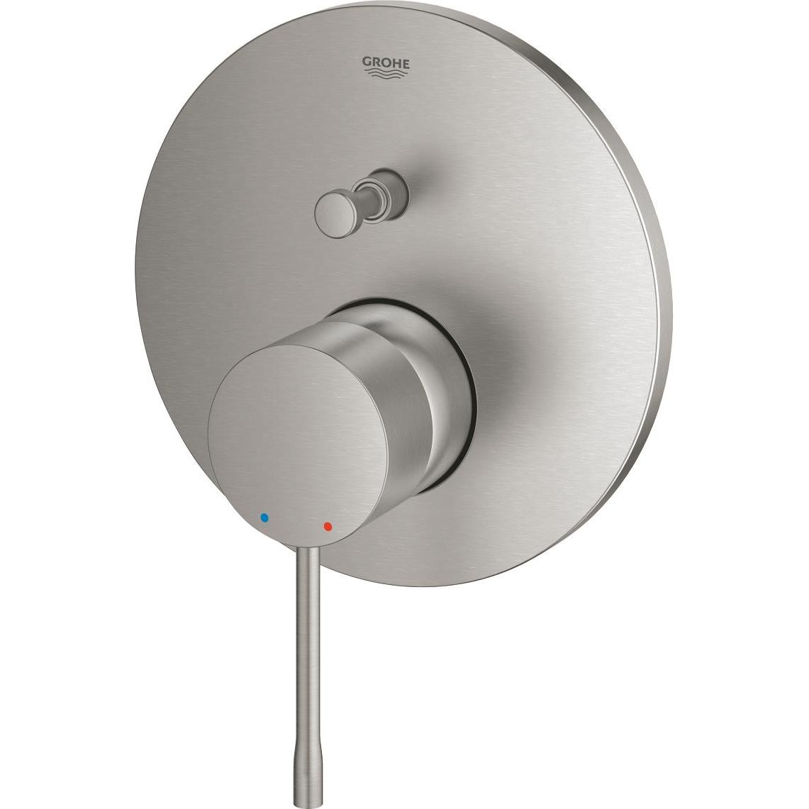 Grohe, Badarmatur, Einhand-Wannenbatterie ESSENCE FMS f Rapido SmartBox (35600) supersteel