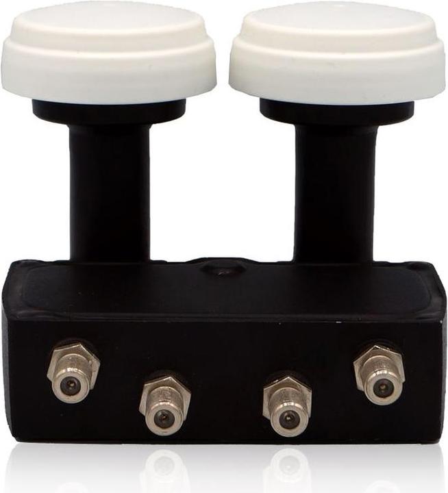 Produktbild FTE Premium Monoblock Quad LNB Sat-Antenne (4-Teilnehmeranschluss, Zwei-Satelliten-Positionen, HD 1080 (Quad LNB)