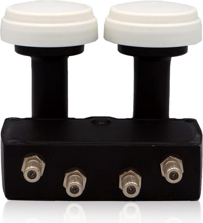 Produktbild FTE Premium Monoblock Quad LNB Sat-Antenne (4-Teilnehmeranschluss, Zwei-Satelliten-Positionen, HD 1080 (Quad LNB)