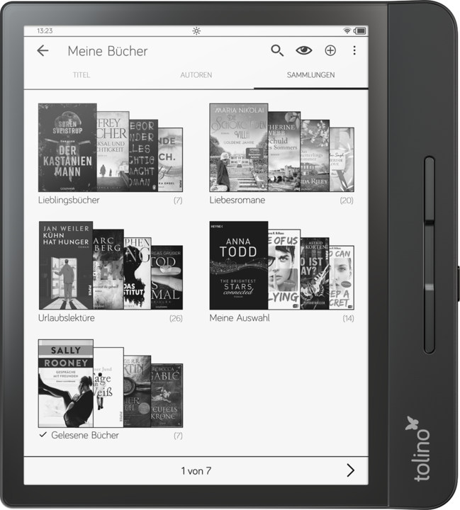 Actual product image tolino epos 2 (8", 8 GB, Black)
