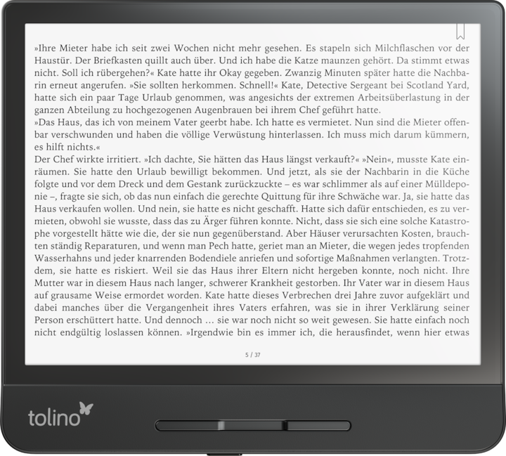 Produktbild tolino epos 2 (8", 8 GB, Black)