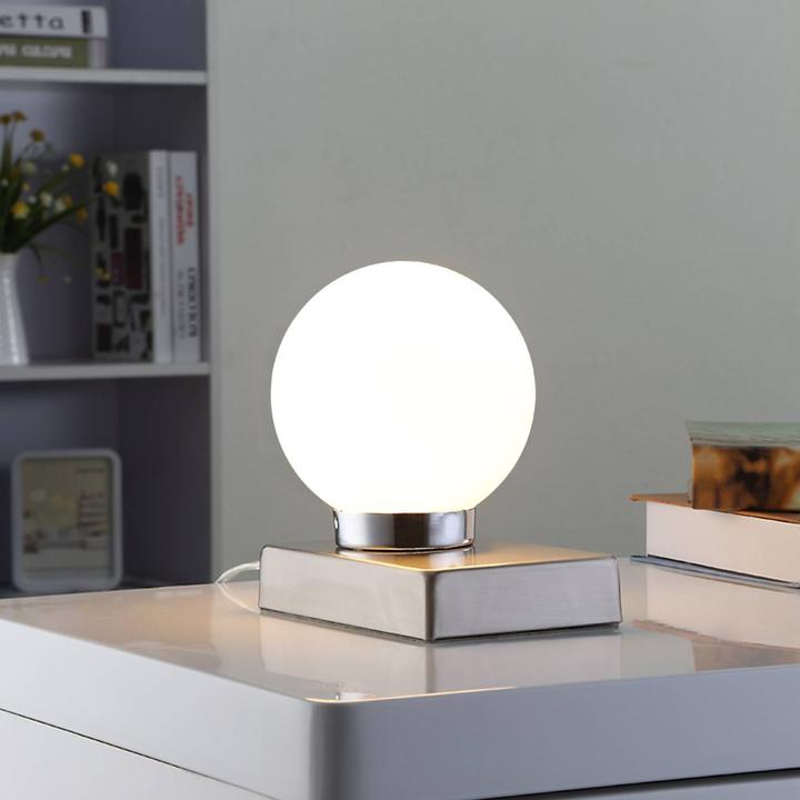 Image du produit Lindby Naomi lampe de table opale/chrome (E14)
