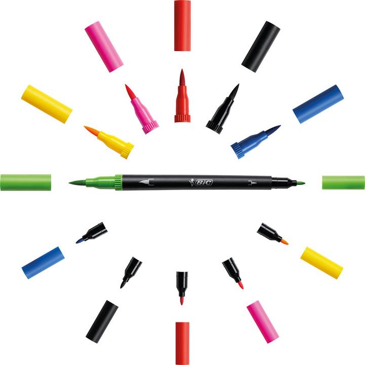 Actual product image Bic DUALTIP PASTEL CFP - Felt tip pens (6x)