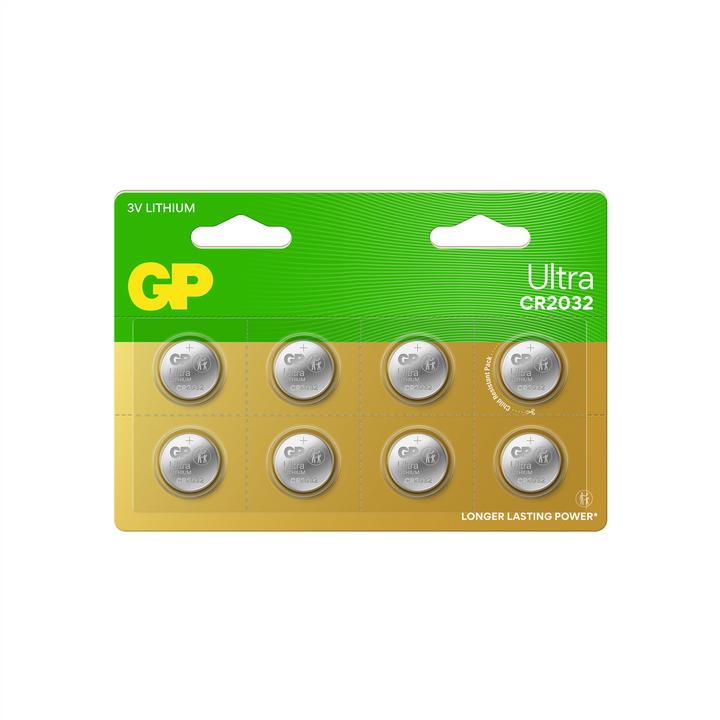 Immagine prodotto GP Batteries 8 pile a bottone GP CR2032 3,0 V (8 pz., CR2032, 220 mAh)
