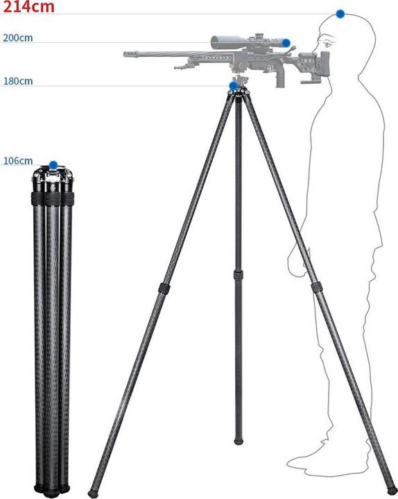 Image du produit Leofoto Tripode inversé SO-362C (Carbone)