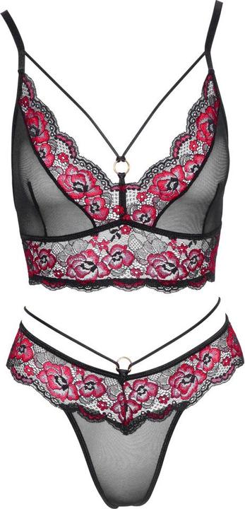 Produktbild Cottelli Collection BH Set schwarz/rot (L)