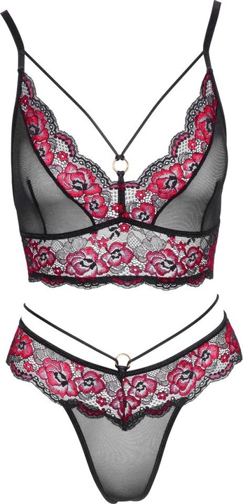 Actual product image Cottelli Collection Bra set black/red (M)