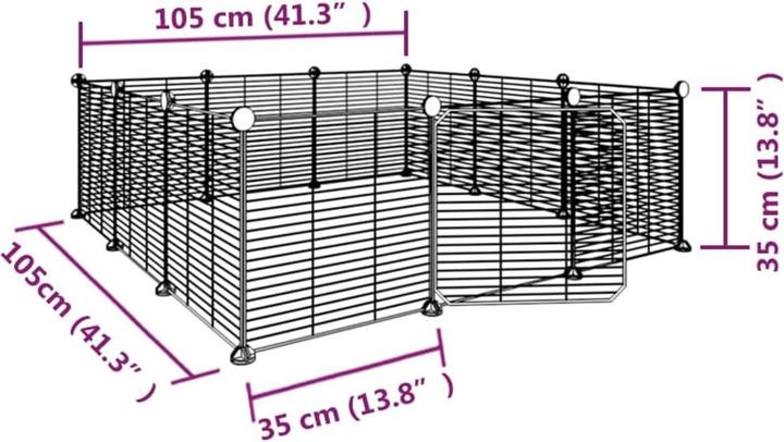 Produktbild vidaXL Haustierkäfig