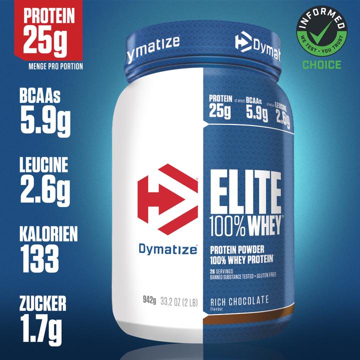 Produktbild Dymatize Elite 100% Whey (Schokolade, 1 Stk., 942 g)