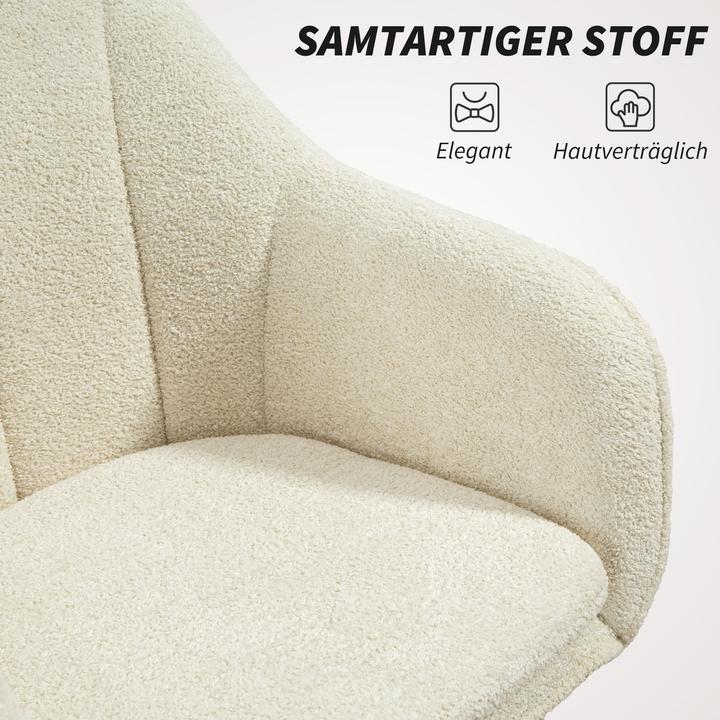 Immagine prodotto Homcom Bürostuhl Polyester, Stahl Beige