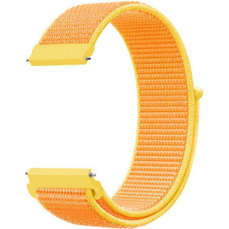 Thumbnail - Strap-it Nylonarmband (22 mm, Nylon), Uhrenarmband, Gelb, Orange