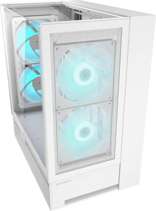 Produktbild Cougar Gehäuse Midi-Tower OmnyX, ARGB, Weiss (mATX, Mini-ITX, ATX)