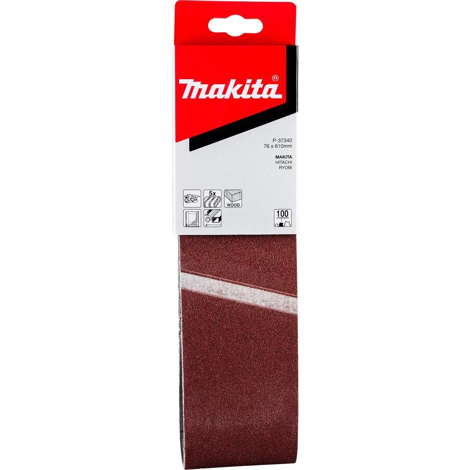 Thumbnail - Makita, Schleifmittel, Schleifband 76x610mm K100 (100)