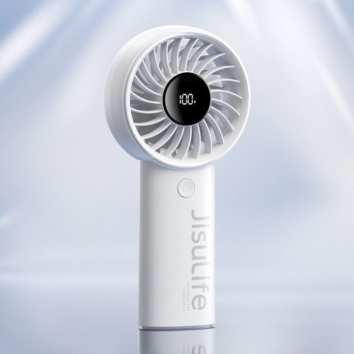 Immagine prodotto Jisulife Mini wentylator Handheld Fan Life4 3600mAh przenośny wiatraczek USB - szary