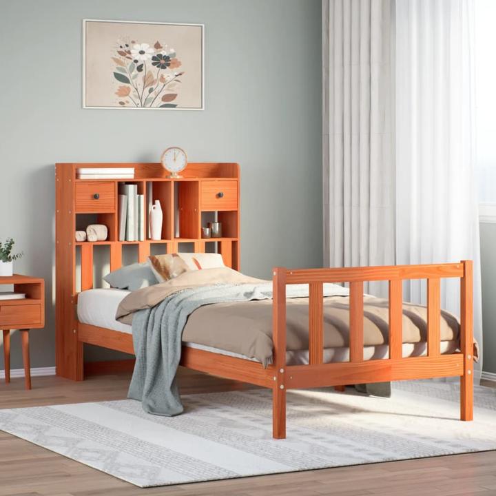 Produktbild vidaXL Bett mit Regal (140 x 200 cm)