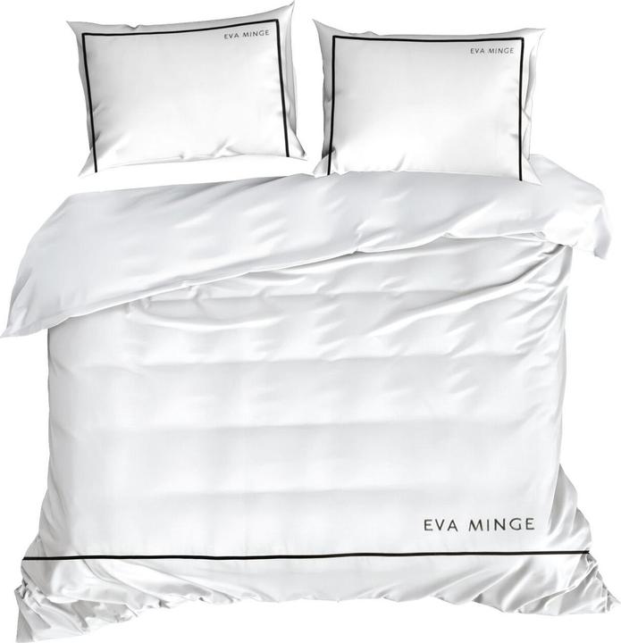 Produktbild Eurofirany Bettwäsche 160x200 cm von Baumwollmakosatin weiss mit dem Eva Minge Eva 10 Logo (Bettwäsche Set, 160 x 200 cm)
