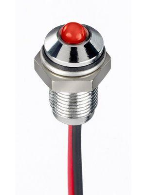 Produktbild RS PRO 6mm prom IP67 sealed chrome LED,red 20mA