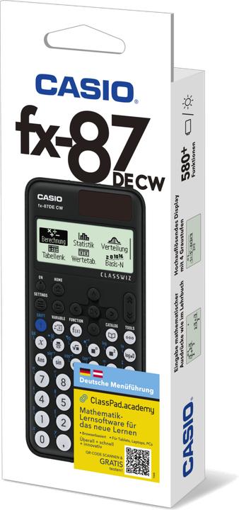 Image du produit Casio FX-87DE CW (Piles, Cellules solaires)